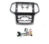 Carcasa Marco Radio Coche 9 Pulgadas para Jeep para Grand para Cherokee 2014-2017 Radio Fascias Reproductor Marco Estéreo 2 DIN Unidad Principal Panel(High-End AN CANBUS)
