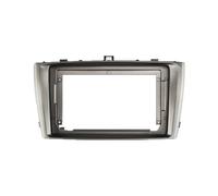Carcasa Marco Radio Coche 9 Pulgadas para Toyota para Avensis T27 09-15 Radio Coche Fascias Android GPS MP5 Reproductor Estéreo 2Din Unidad Principal Panel Dash(Silver Frame)