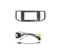 Carcasa Marco Radio Coche Marco Radio Multimedia Coche para VW para Crafter 2017-2021 10 Pulgadas LHD RHD Adaptador Soporte Montaje Tablero(Frame Canbus Cable)