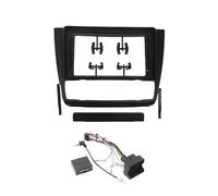 Carcasa Marco Radio Coche para Serie 1 E81 E82 E87 E88 2008-2012 Radio Fascias Instalación Marco Tablero 2 DIN Panel DVD GPS Mp5 Android Embellecedor(Automatic with Cable)