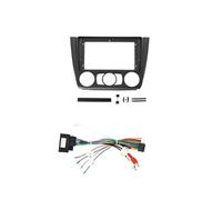 Carcasa Marco Radio Coche para Serie 1 E87 E81 E82 E88 2004-2011 Marco Radio Multimedia Soporte Montaje Panel Fascia Adaptador Decodificador Cable CANbus(Set B)