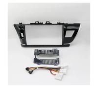 Carcasa Marco Radio Coche para Toyota para Corolla 2014-2016 Radio Coche Reproductor DVD Marco Fascia LHD RHD 10 Pulgadas(Left Cable)