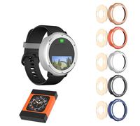 Carcasa metálica para Garmin Vivoactive 5/Active 5 Smartwatch Bisel, color sólido, repuesto de cubierta protectora dura (naranja)