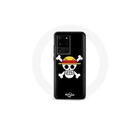 Carcasa - One Piece - Samsung Galaxy S20 Ultra - Flexible - Negro - Manga Cabeza de Muerto
