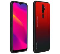 Carcasa Oppo A9 2020 / A5 2020 Colección Cristal Bimateria - Rojo