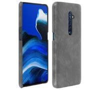 Carcasa Oppo Reno 2 Protectora Aspecto Cuero agrietado - Gris
