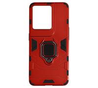 Carcasa Oppo Reno 8 Pro 5G Híbrida Antigolpes con Anilla Metálica Soporte rojo