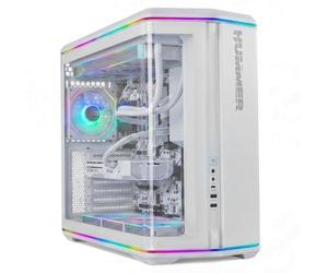 Carcasa Ordenador Nox Hummer Anvil Semitorre ATX Cristal Templado Curvo Blanca ARGB