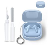 Carcasa para Anker Soundcore P31i - Silicona de alta calidad con mosquetón, puntos de limpieza, antigolpes, resistente al polvo, protección de 360° (azul claro)