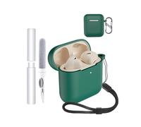 Carcasa para auriculares Marshall Minor IV, toergy a prueba de golpes, impermeable, suave y delgada, cubierta de silicona con cordón, llavero y kit de limpieza, verde