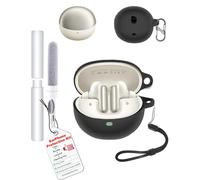 Carcasa para Baseus Inspire XC1 Auriculares, toergy a prueba de golpes, impermeable, suave y delgada, cubierta de silicona con cordón, llavero y kit de limpieza, negro