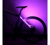 Carcasa para bicicleta genérica para decoración de la luz - Dustproof Bike Frame Rope Lights | Conmutable Lights Mode Waterproof Battery Powered Bike Frame Rope Light Dust-Proof Battery Box for