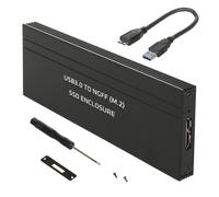 Carcasa para disco duro USB Plug and Play de aluminio con adaptador