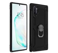 Carcasa para Galaxy Note 10 Plus con anillo-soporte magnético - Negro