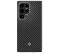 Carcasa para Galaxy S25 Ultra Efecto Carbono Aramid, Negro