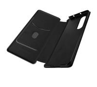 Carcasa para Galaxy Z Fold 3 Cierre Tarjetero Cordel Efecto Carbono