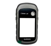 Carcasa para Garmin eTrex 30|30x|20|20X|10 Series Carcasa frontal con botones de cristal Cubierta de repuesto de reparación manual (gris, eTrex 10)