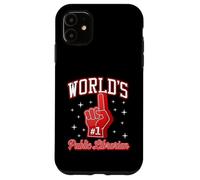 Carcasa para iPhone 11#1 Public Librarian World - Gráfico de Dedos de Espuma número uno
