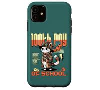 Carcasa para iPhone 11 100th Day of School Teachers Kids Child Happy 100 Days Cat