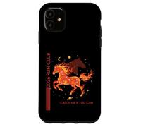 Carcasa para iPhone 11 2026 Run Fire Horse Running Fitness Atleta Runners Club