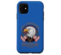 Carcasa para iPhone 11 250 Aniversario USA Bald Eagle American Flag Patriot 1776