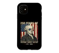Carcasa para iPhone 11 250 años de Libertad Libertad Historia John Adams Retro