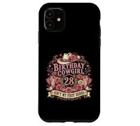 Carcasa para iPhone 11 28th Birthday Cowgirl 28 Year Old Country Western Girl Women