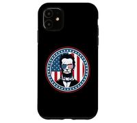 Carcasa para iPhone 11 4th of July America Flag Merica Abe Lincoln Independence Day