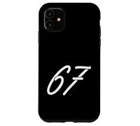 Carcasa para iPhone 11 67 Diseño de números mínimos Inspirado en Italia