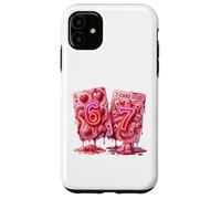 Carcasa para iPhone 11 67 Six Seven Valentine Hearts Poker Card Meme Couple Girls