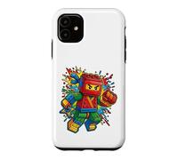 Carcasa para iPhone 11 7º cumpleaños niño Ninja ladrillo Bloque Maestro Constructor 7 años niño