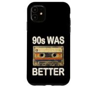 Carcasa para iPhone 11 90's Was Better Nostalgia Mix Tape Demo Cassette Music Retro