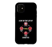 Carcasa para iPhone 11 A Day In The Life of Type 1 Diabetes Awareness Diabetic Gift
