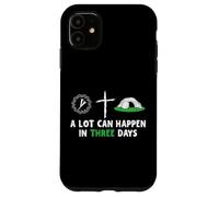 Carcasa para iPhone 11 A Lot Can Happen In 3 Days Easter Day Jesus Cross Christian