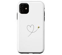 Carcasa para iPhone 11 Abeja Volar Un Corazón Animales Natural