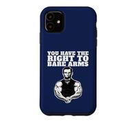 Carcasa para iPhone 11 Abraham Lincoln Bare Arms Tienes Derecho a Las Armas Desnudas
