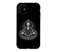 Carcasa para iPhone 11 Abraham Lincoln meditando en posición de Loto Zen