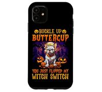 Carcasa para iPhone 11 Abróchate el botón Buttercup You Just Flipped My Witch