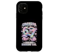 Carcasa para iPhone 11 Abuelo 67 Cumpleaños 7 Años Acuarela Pastel Arco Iris
