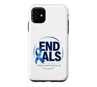 Carcasa para iPhone 11 Acabemos con la ELA: Blue Awareness Ribbon aboga por una Madre Fuerte