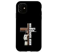 Carcasa para iPhone 11 Adivina quién está de Vuelta de Nuevo Jesús Viernes Santo Día de Pascua