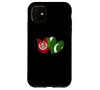 Carcasa para iPhone 11 Afganistán Pakistán Corazón Banderas Cultura Afgana Pakistaní