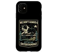 Carcasa para iPhone 11 Agility Dog Joke We Don't Always Q Funny Handler Saying
