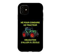 Carcasa para iPhone 11 Agriculteur Fermier Agriculture Paysan Tracteur École Enfant
