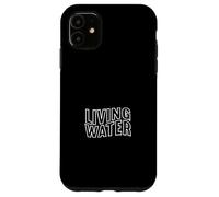 Carcasa para iPhone 11 Agua Viva Bautismo Cristiano Adoración Oración Iglesia Fe
