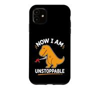 Carcasa para iPhone 11 Ahora Soy imparable Amarillo T Rex Divertido