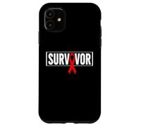 Carcasa para iPhone 11 Aids Survivor VIH Red Ribbon Aids Warrior - Día Mundial del SIDA
