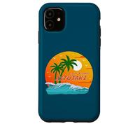 Carcasa para iPhone 11 Aitutaki Palmeras Islas Cook Sol Pacífico Sur Polinesia
