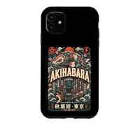 Carcasa para iPhone 11 Akihabara Mecánica Koi Futuro Distrito Tokio Japón Gráfico