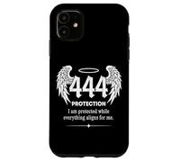 Carcasa para iPhone 11 Alas de ángel Número Espiritual 444 Protección Angélica Etérea